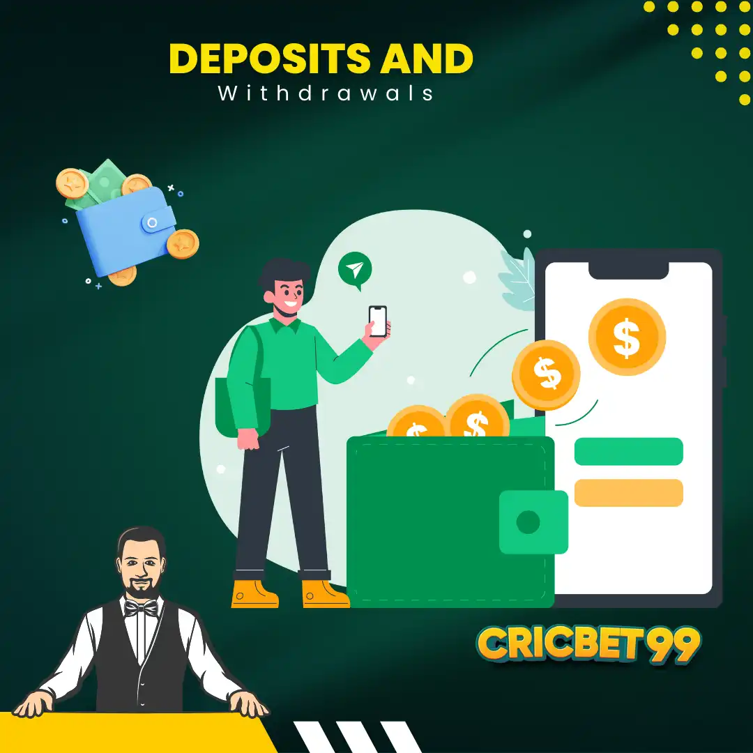 deposits and withdrawals at cricbet99