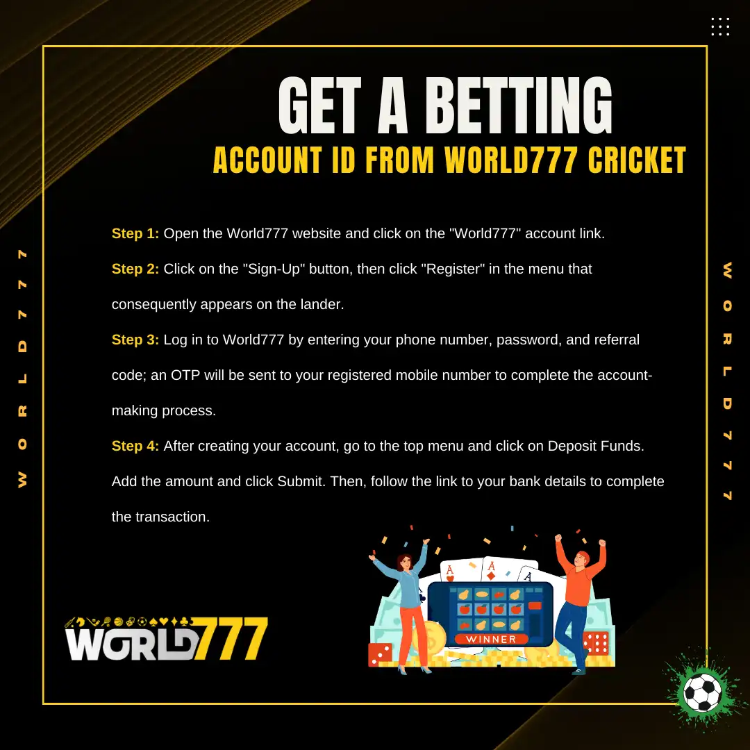 get a betting id from world777