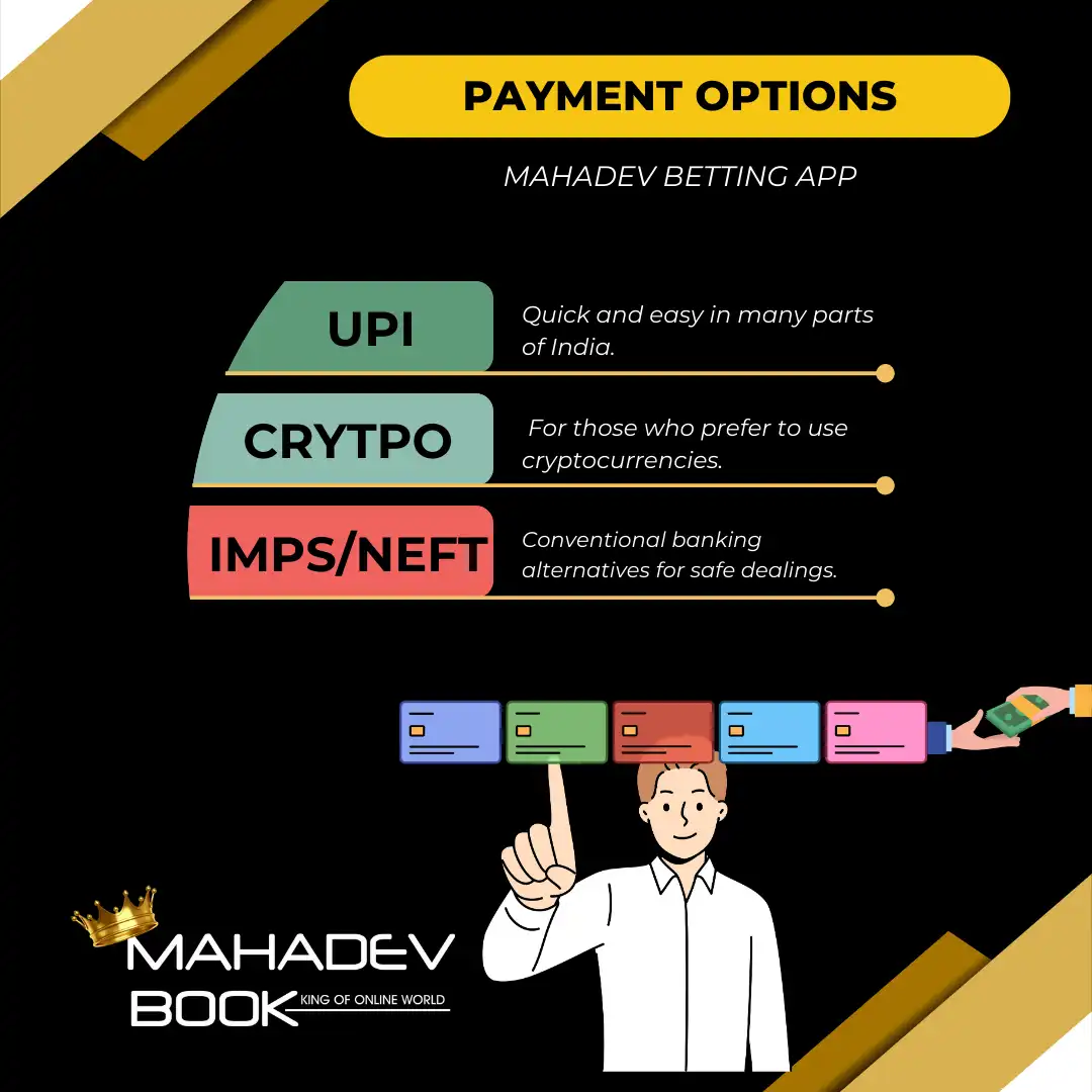 payment options at mahadev betting app