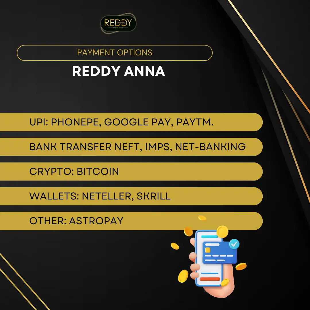 payment options reddy anna