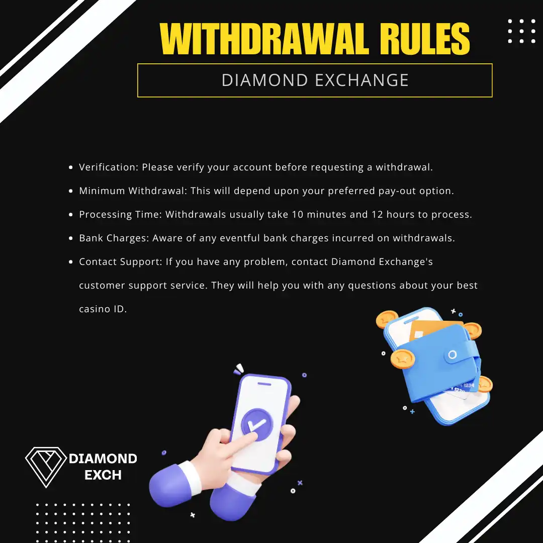 withdrawal rules diamond exchange